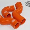 ORANGE SILICONE TURBO INTERCOOLER BOOST HOSE KIT FOR DEFENDER TD5
