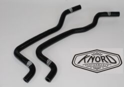 BLACK SILICONE FUEL COOLER TO RADIATOR COOLANT HOSE SET FOR DISCOVERY 2 TD5