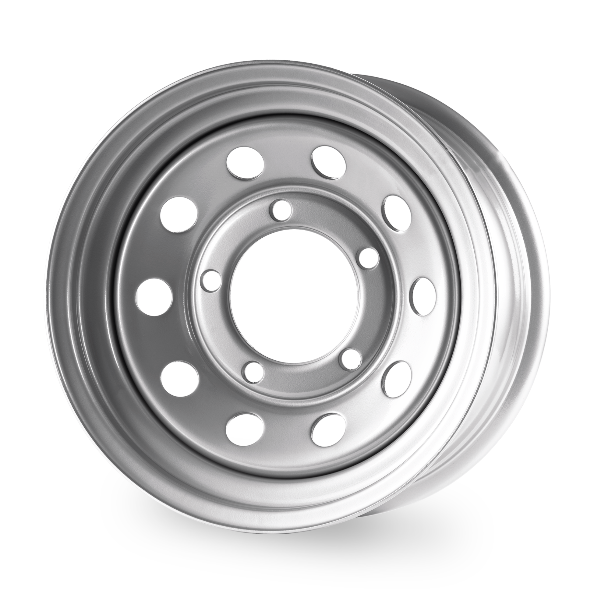 LAND ROVER DEFENDER 90/110/130 MODULAR STEEL WHEEL 16" x 8" ET0 SILVER - Image 4
