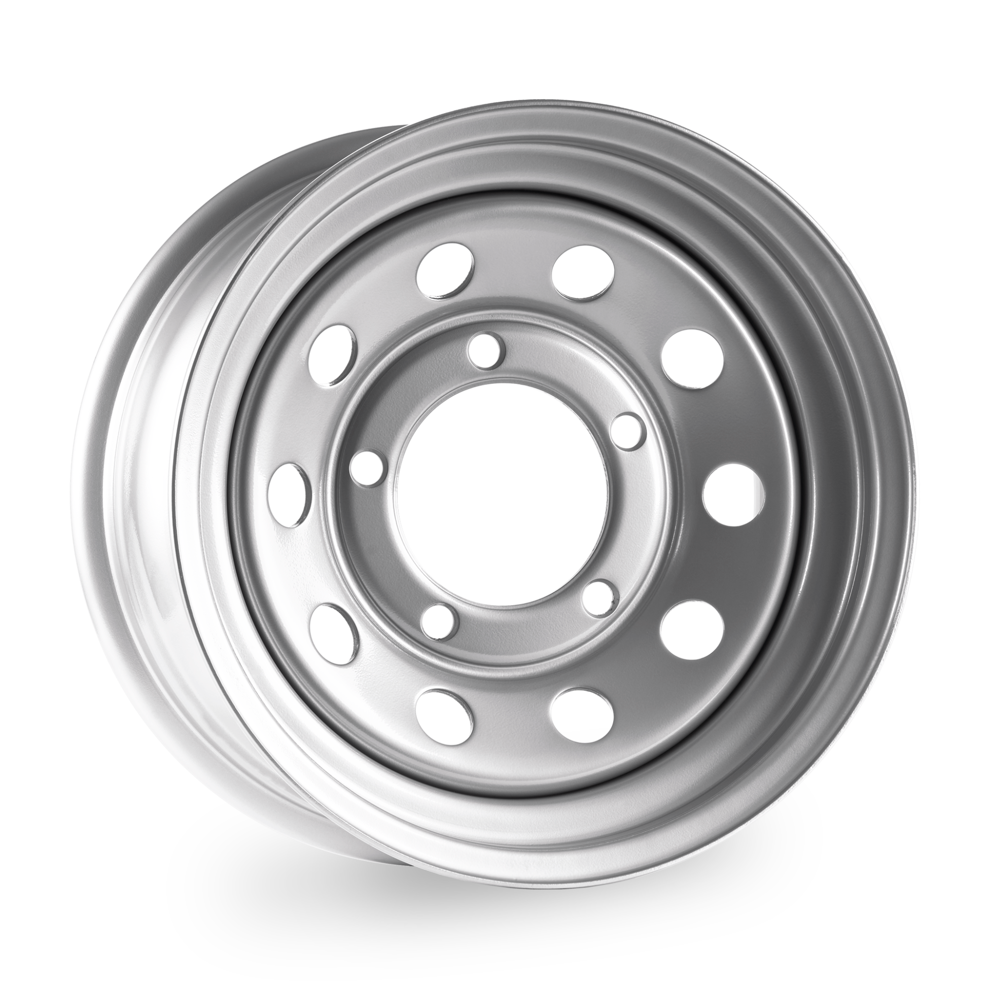 LAND ROVER DEFENDER 90/110/130 MODULAR STEEL WHEEL 16" x 8" ET0 SILVER - Image 2