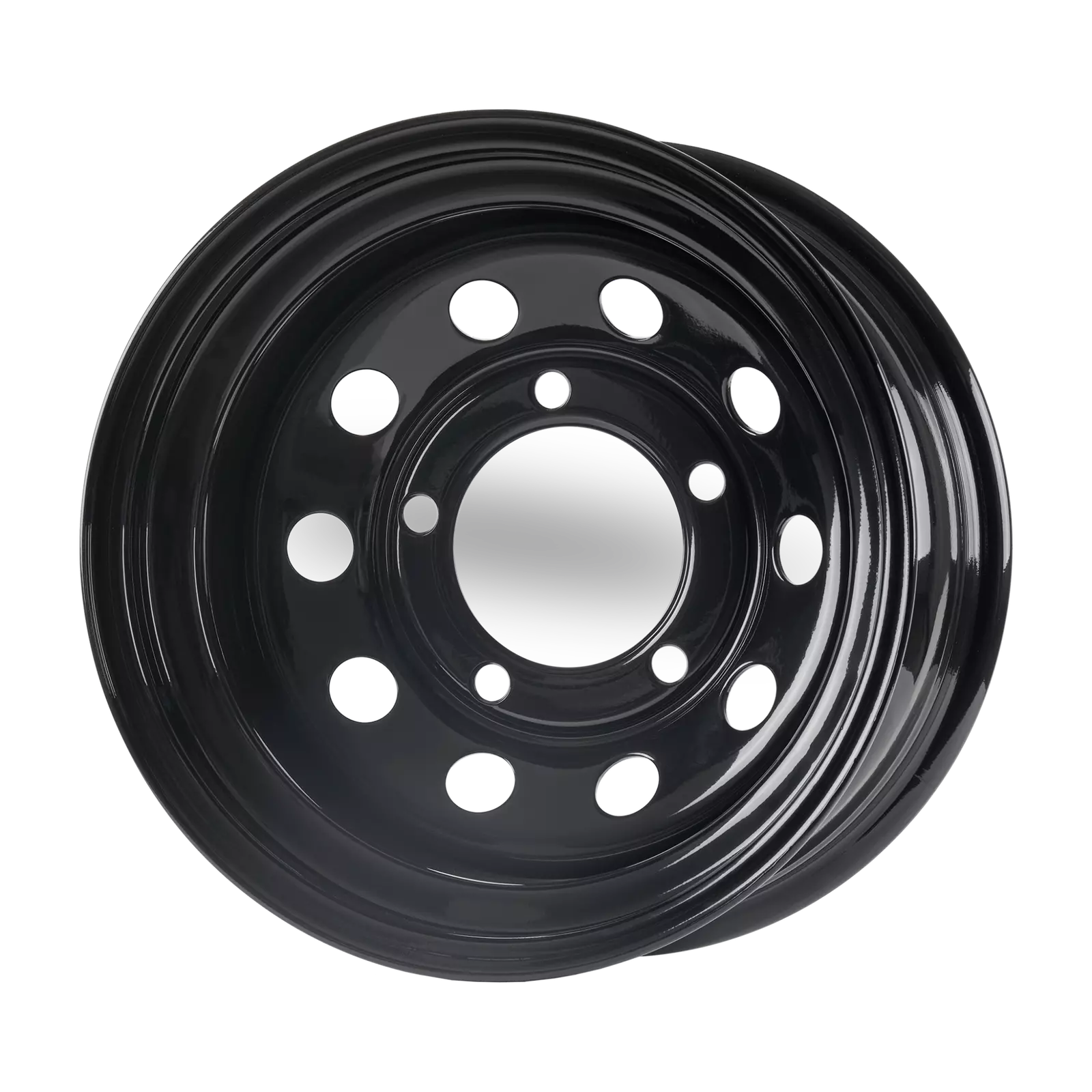 BLACK MODULAR STEEL WHEEL 16" x 8" ET-35 FOR DEFENDER 90/110/130 1983-2016 - Image 3