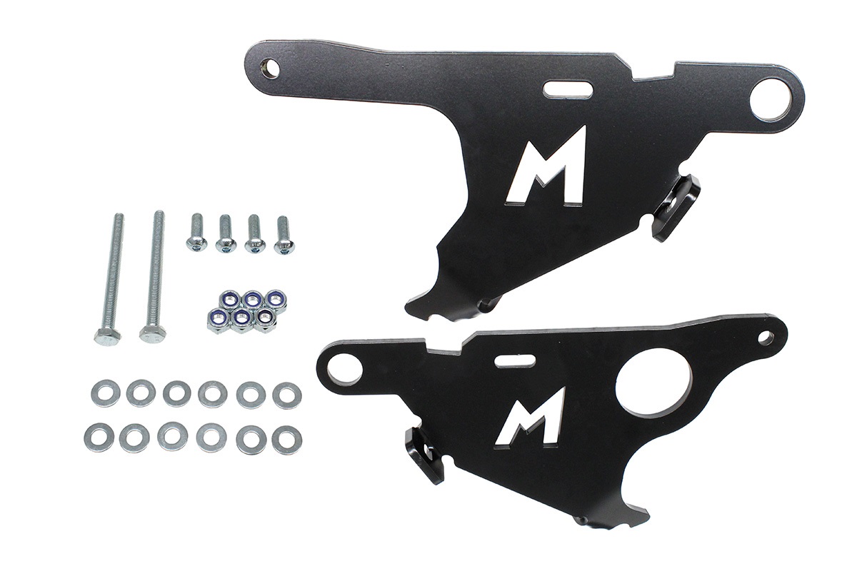 TERRAFIRMA BLACK ALLOY STEERING GUARD WITH RECOVERY POINTS FOR DEFENDER RHD - Image 2