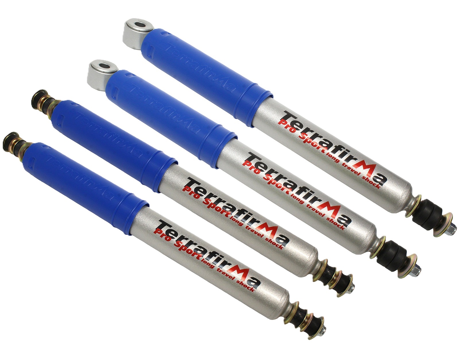 TERRAFIRMA STANDARD TRAVEL FRONT + REAR PRO SPORT SHOCK ABSORBERS FOR DEFENDER