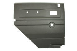 DARK GREY LH REAR DOOR CARD PUSH BUTTON MANUAL WINDOWS FOR DEFENDER UPTO 07