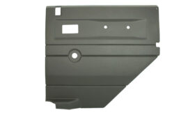 LIGHT GREY RH REAR DOOR CARD PUSH BUTTON MANUAL WINDOWS FOR DEFENDER UPTO 07