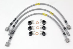 GOODRIDGE +2" EXTENDED BRAKE HOSE KIT FOR DEFENDER NON ABS 2004 ONWARDS