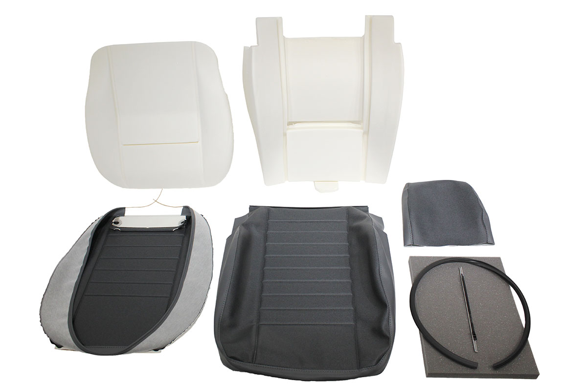 FRONT SEAT RE-TRIM KIT VINYL TWILL FOR DEFENDER UPTO 2007