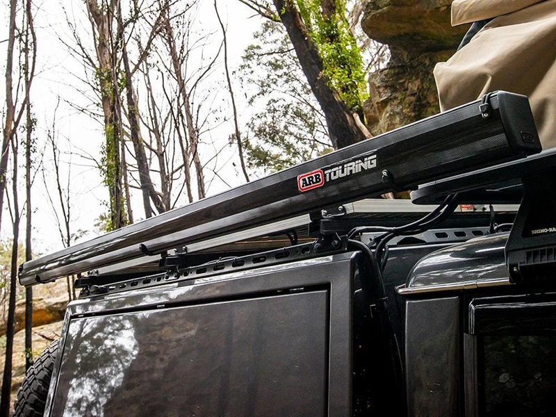 ARB AWNING AND LED LIGHT KIT 2m x 2.5m BLACK ALUMINUM AWNING - Image 4
