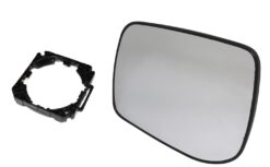 LEFT HAND WING MIRROR GLASS & ADAPTOR, PASSENGER SIDE N/S FOR RANGE ROVER P38