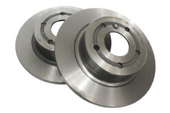 SOLID REAR BRAKE DISCS PAIR FOR DISCOVERY 2