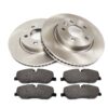 FRONT VENTED BRAKE DISCS PAIR WITH PADS FOR DISCOVERY 2