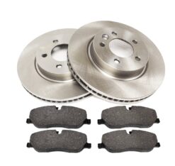 FRONT VENTED BRAKE DISCS PAIR WITH PADS FOR DISCOVERY 2