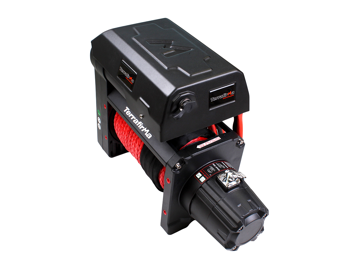 TERRAFIRMA TWIN MOTOR HIGH SPEED 12000LB WINCH WITH 50M SYNTHETIC ROPE