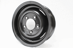 16x 5.5F STEEL ROAD WHEEL TUBED BLACK FOR DEFENDER