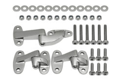 STAINLESS STEEL REAR DOOR HINGES KIT FOR DEFENDER