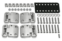 STAINLESS STEEL FRONT DOOR HINGE KIT FOR DEFENDER