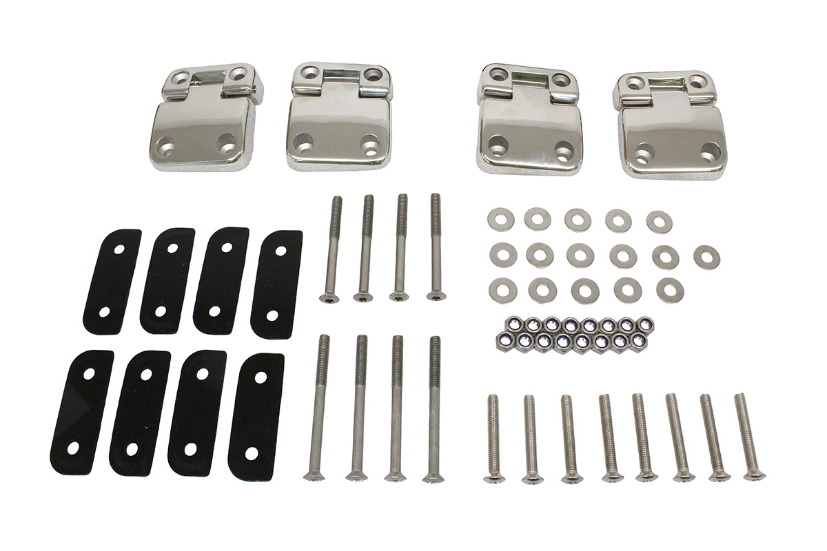 2ND ROW DOORS STAINLESS STEEL DOOR HINGE KIT FOR DEFENDER