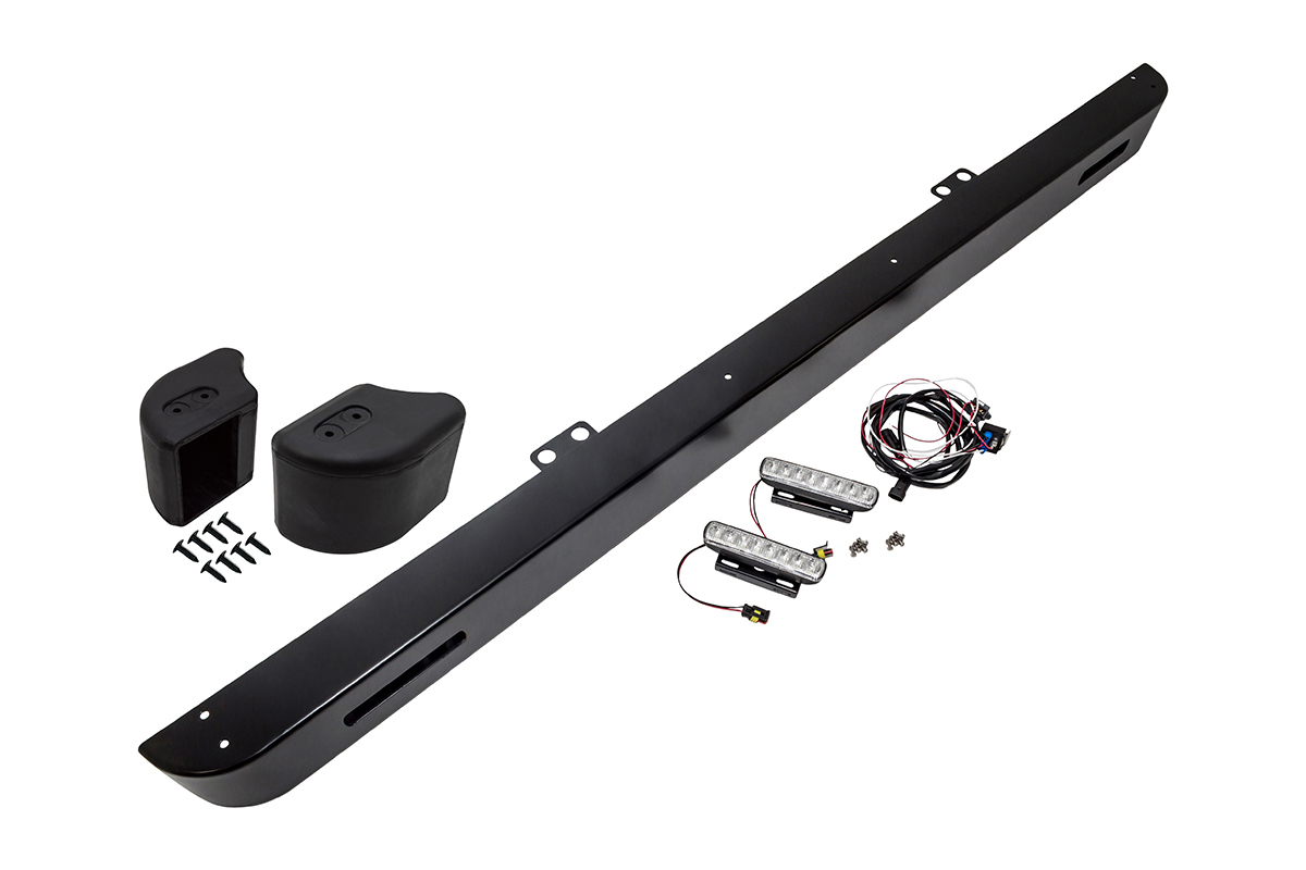 FRONT BUMPER WITH INTERGRATED LED LIGHTS FOR DEFENDER