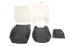 BLACK VINYL FRONT OUTER SEAT RE-TRIM KIT FOR DEFENDER 