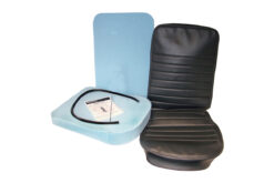 BLACK VINYL FRONT CENTRE SEAT RE-TRIM KIT FOR DEFENDER 