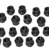 PACK OF 20 BLACK WHEEL NUTS FOR DISCOVERY 4 STEEL WHEELS