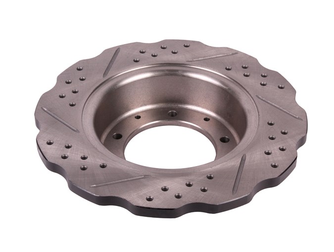 Terrafirma Rear Drilled And Grooved Wavy Discs For Defender 90 - Image 3