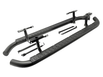 Terrafirma Fire and Ice style Side Steps In Black For Defender 110 2003 Onwards LR008375B