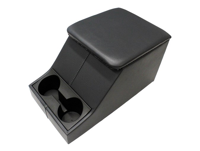BLACK CUBBY BOX WITH CUP HOLDERS FOR DEFENDER - Image 2