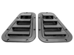 TERRAFIRMA SPORT WING TOP AIR INTAKE VENT PAIR SATIN BLACK FOR DEFENDER