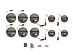 Terrafirma Halo & Bar LED Complete 95mm Light Kit For Defender Smoked TF31040