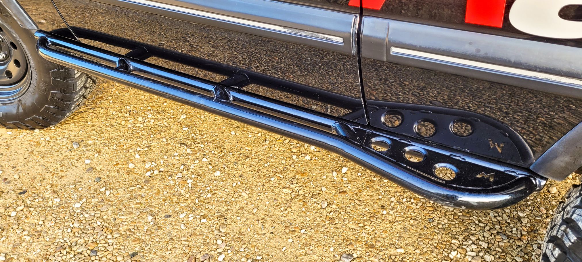 TERRAFIRMA RAID STYLE ROCK SLIDERS WITH TREE BARS FOR DISCOVERY 2 - Image 2