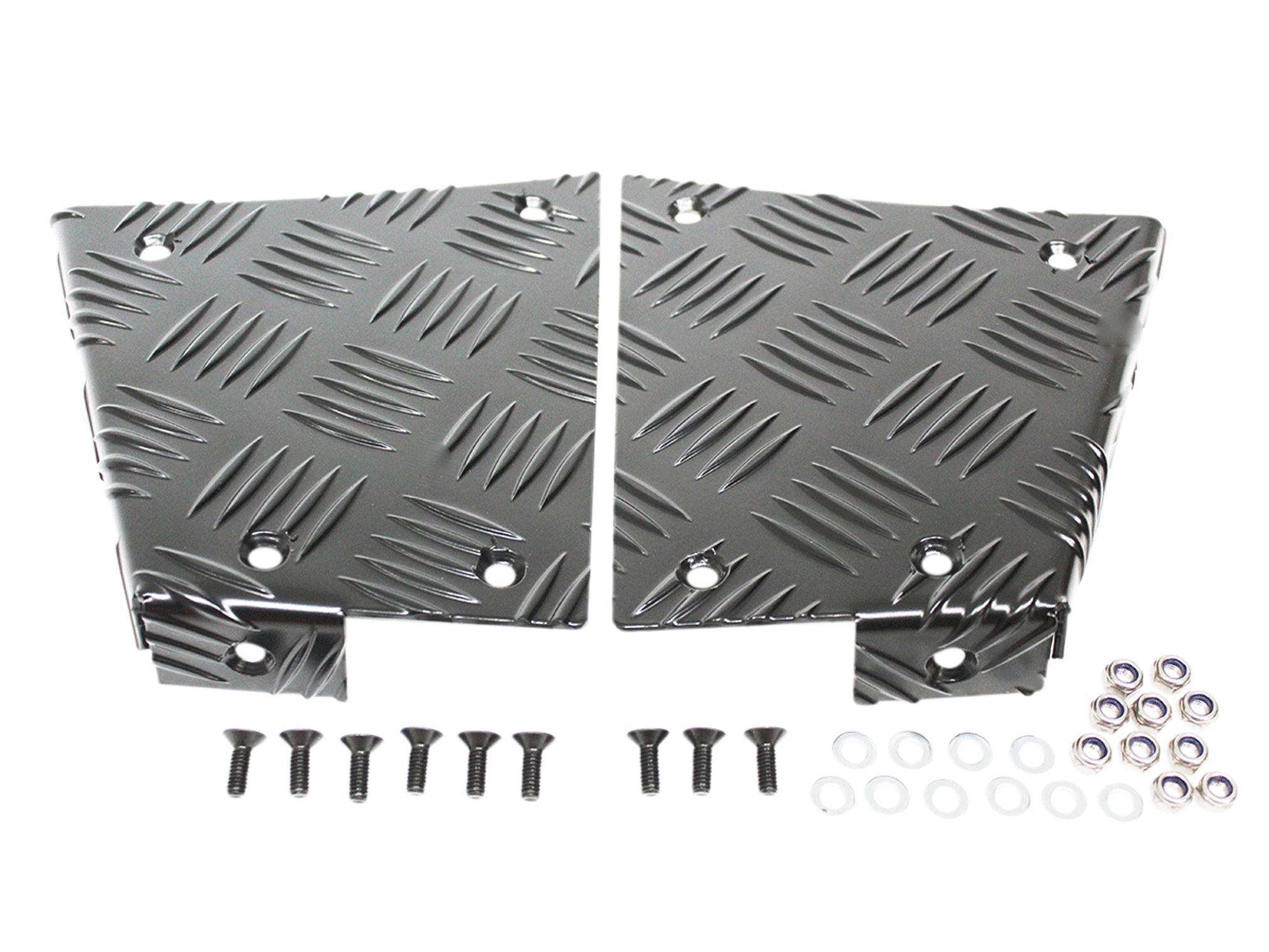 Terrafirma 3mm Black Chequer Plate Rear Body Corner Protector For Defender 90 TF8207 - Image 2