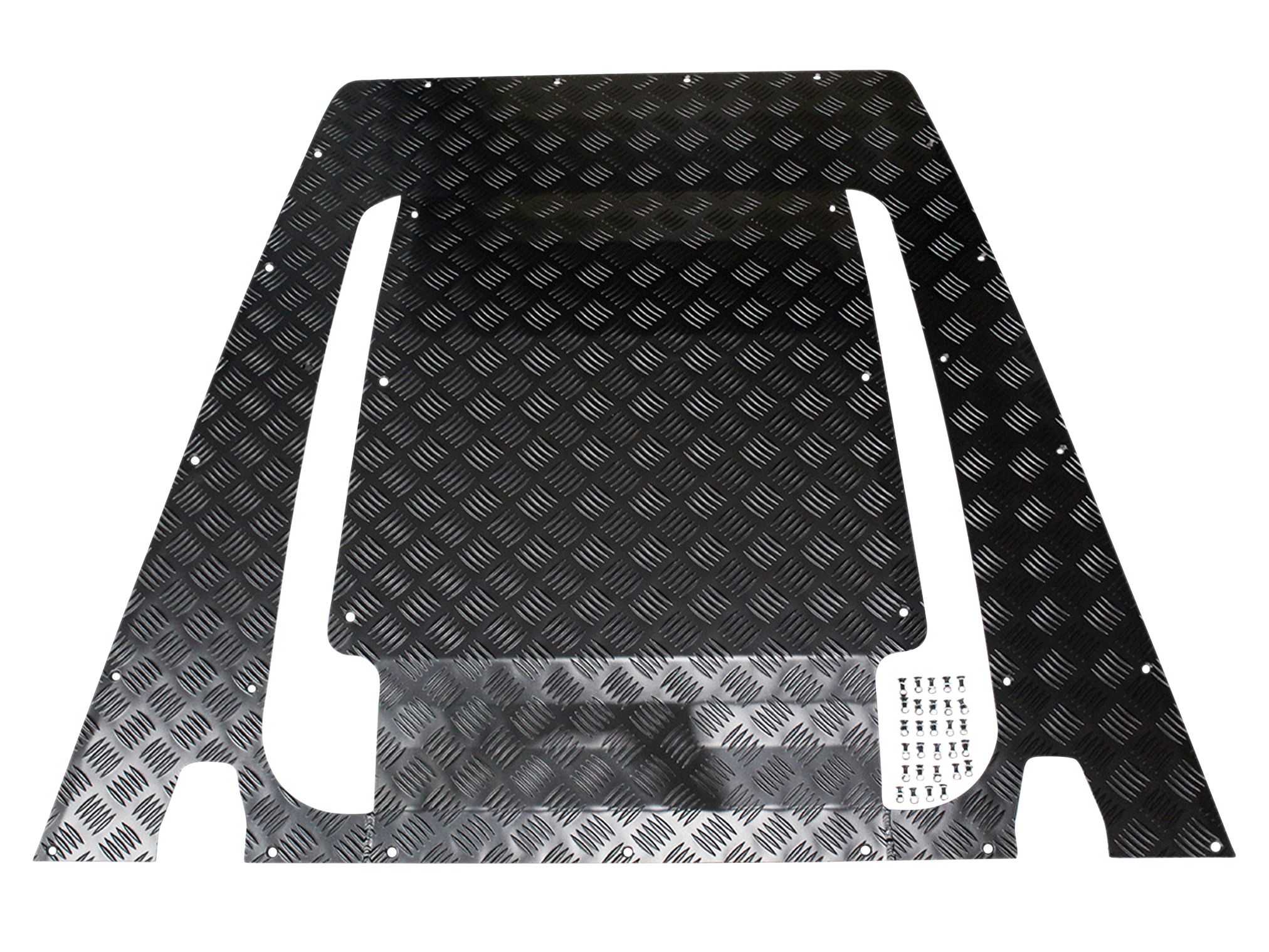 Terrafirma Black Bonnet Protection 3mm Plate for Defender Puma Tdci TF8211 - Image 2