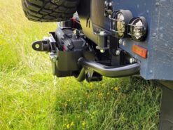 TERRAFIRMA REAR WINCH BUMPER FOR DEFENDER NAS STYLE STEP WITH WINCH TRAY