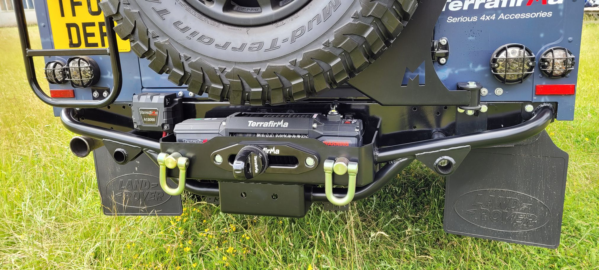 TERRAFIRMA REAR WINCH BUMPER FOR DEFENDER NAS STYLE STEP WITH WINCH TRAY - Image 5