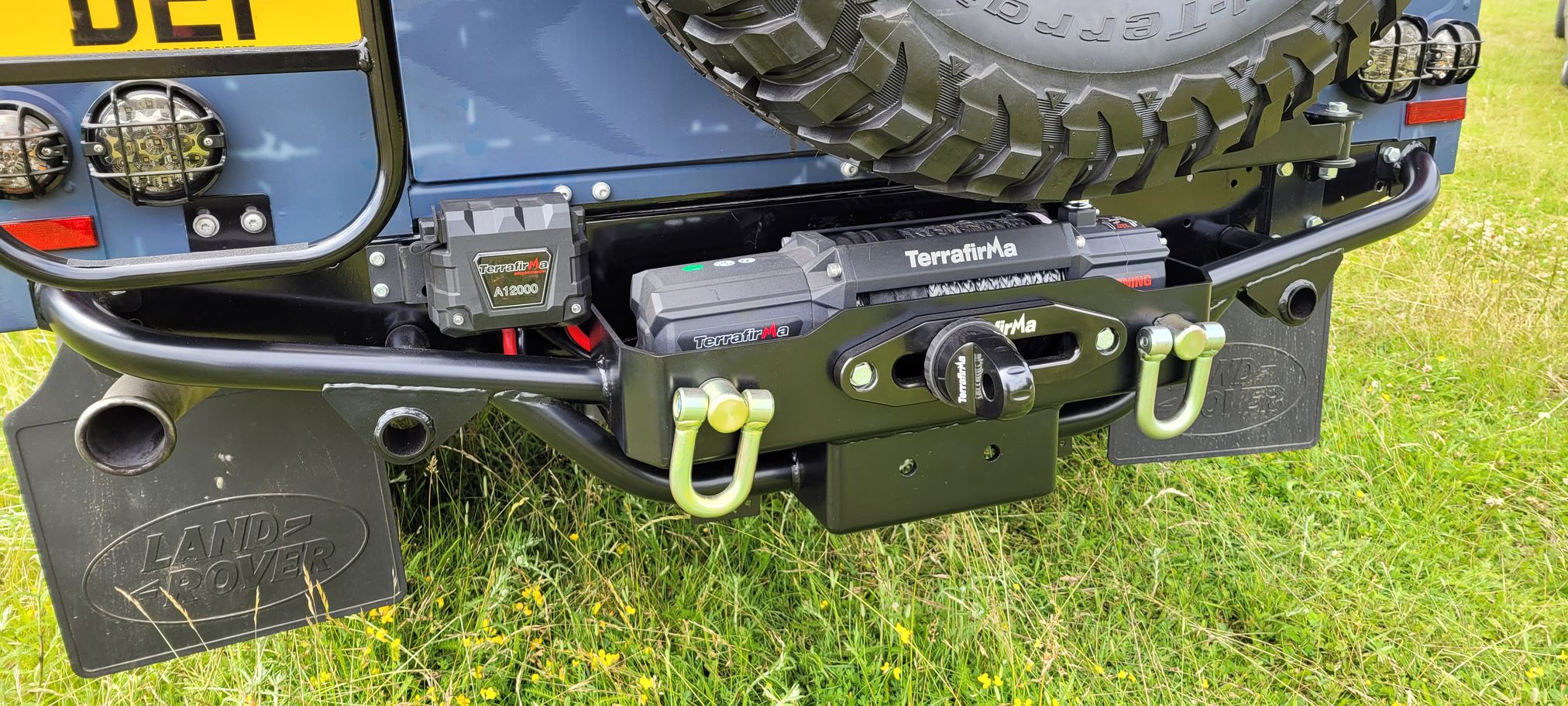 TERRAFIRMA REAR WINCH BUMPER FOR DEFENDER NAS STYLE STEP WITH WINCH TRAY - Image 6