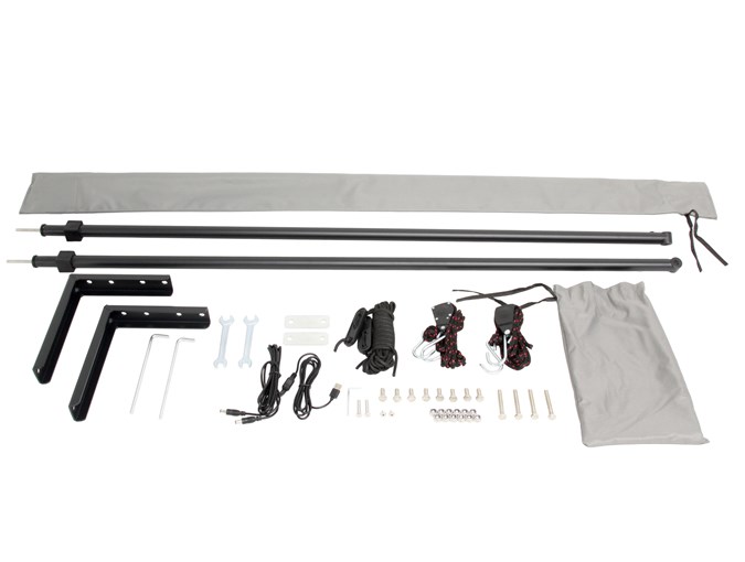 Terrafirma 180 Degree 2.0m Terradactyl awning with LED Lighting TF1716 - Image 6